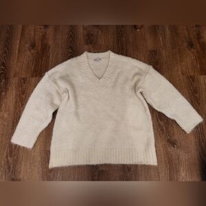 Topshop Cream Textured Sweater
